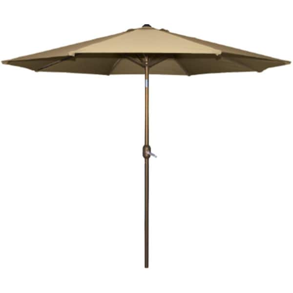 Bond Manufacturing Bond Manufacturing 9 x 9 ft. Aluminum Umbrella, Natural B07 65677 - main